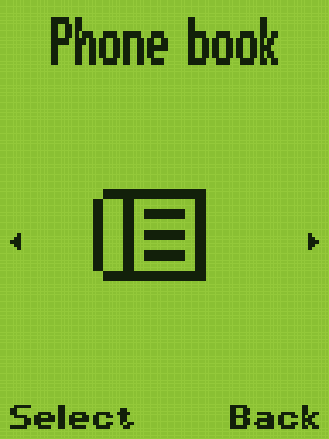 Main menu